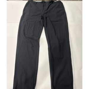 CUTS Dress Pants Wrinkle Resistant Stretch Black AO Jogger Trousers Mens Size L